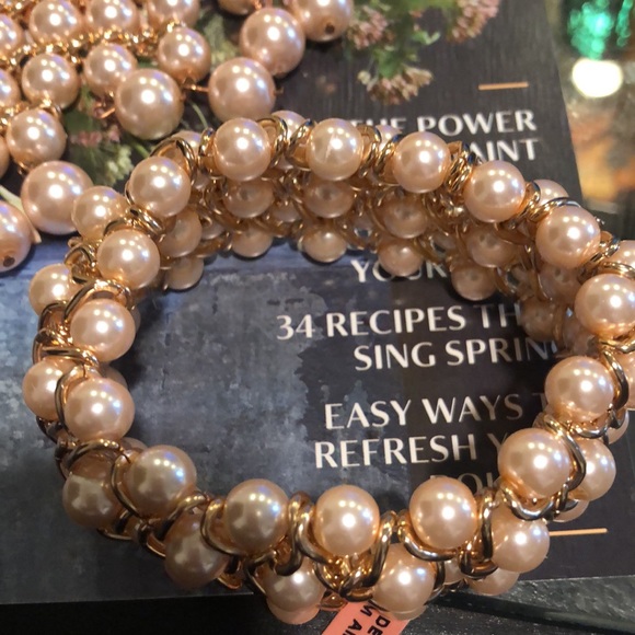 Stunning pearl necklace,bracelet,earring set - Picture 4 of 4